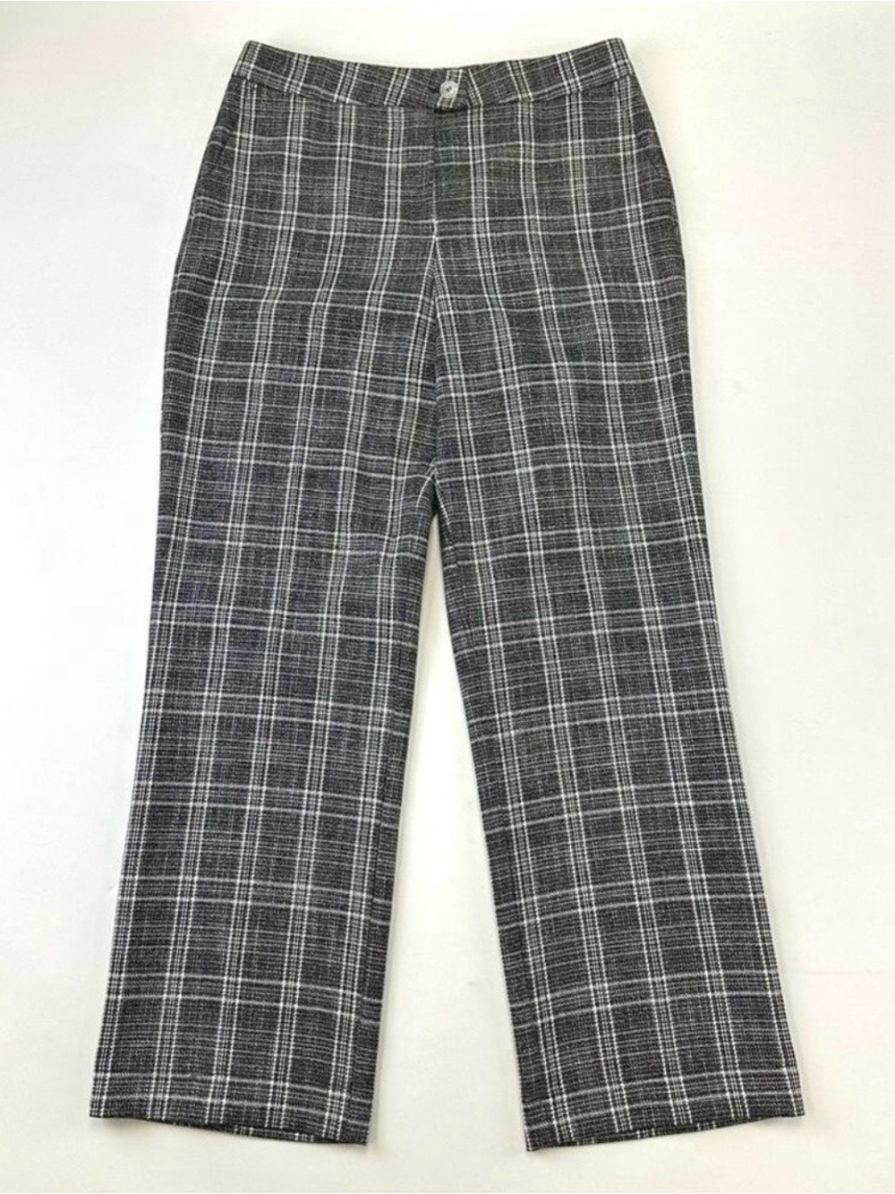Marc Aurel check womens trouser Size 6 black white straight leg Office career